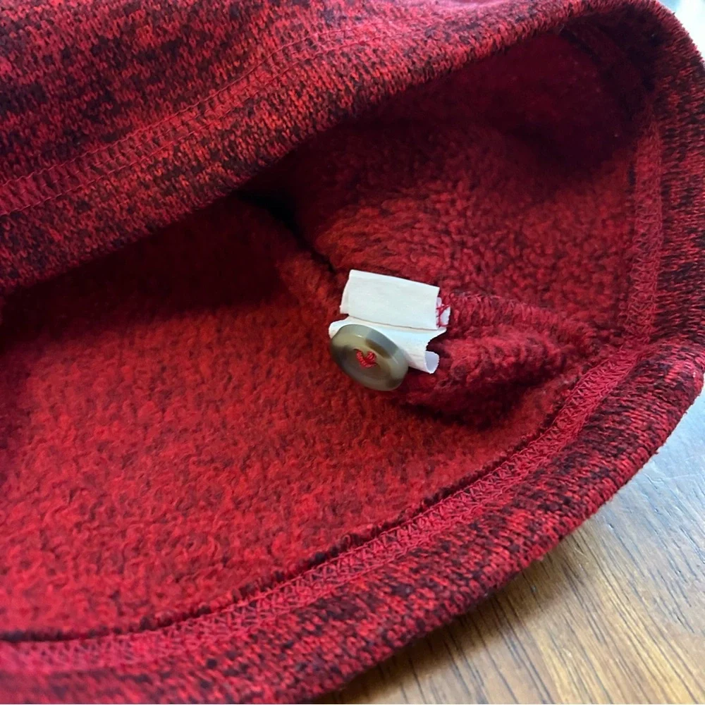 Shawl Collar Pullover Sweater | Red Marled Knit | Boys 5T | Jumping Beans